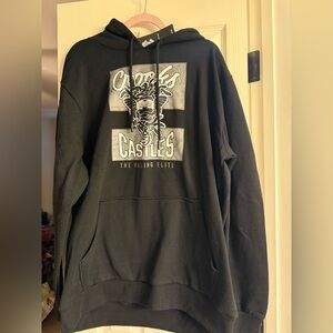 Crooks & Castles Black Graphic Hoodie 2XL